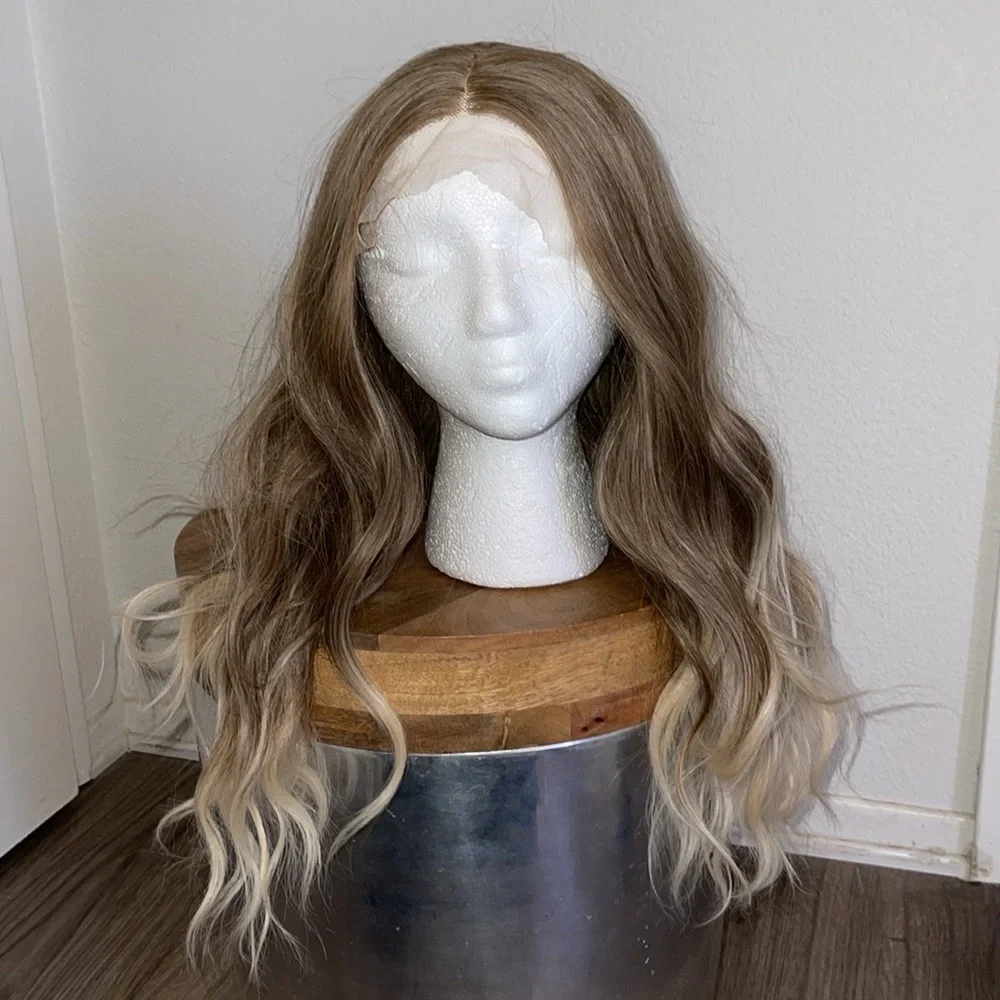 Synthetic Wig- 24"- Lace Part Wig- Brand New- Brown and Blonde Mix #A - Picture 7 of 12